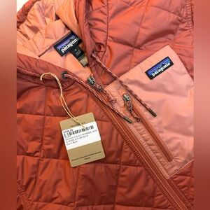Women’s Patagonia Diamond Quilted Bomber Jacket, Sz S, Potters Red